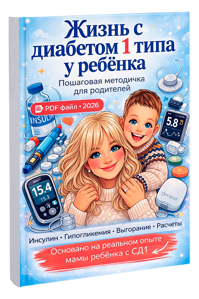 Книга Милы Жизнь с Диабетом 1 типа у ребенка