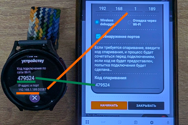 Ввод кода